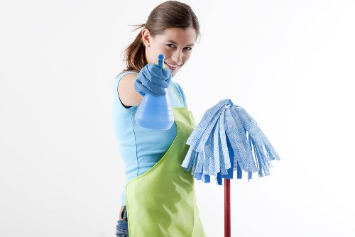 Carpet cleaners pricing discussion in a Hammersmith home