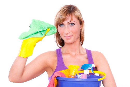 Carpet cleaning equipment and service team preparing for a booking