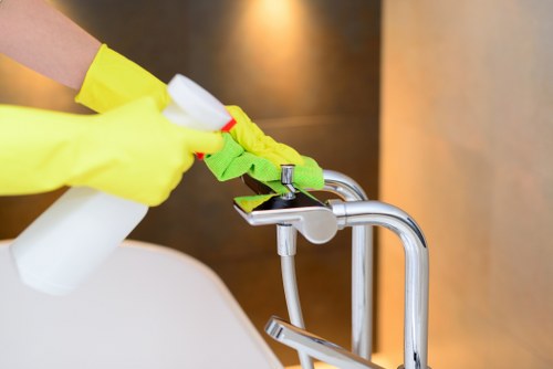 Professional house cleaning service in a Hammersmith home with modern apartment interiors