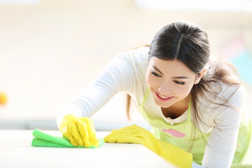 Local Hammersmith cleaners carrying out a thorough room-by-room deep clean
