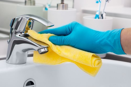 Move in cleaning team working in a Hammersmith residential property