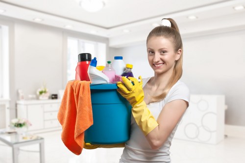 Reception area cleaning for a Hammersmith office