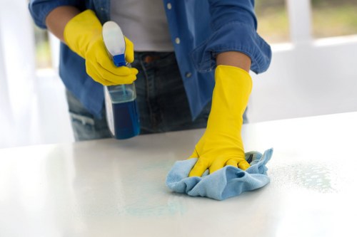 Deep cleaning a tiled and grout floor in West London